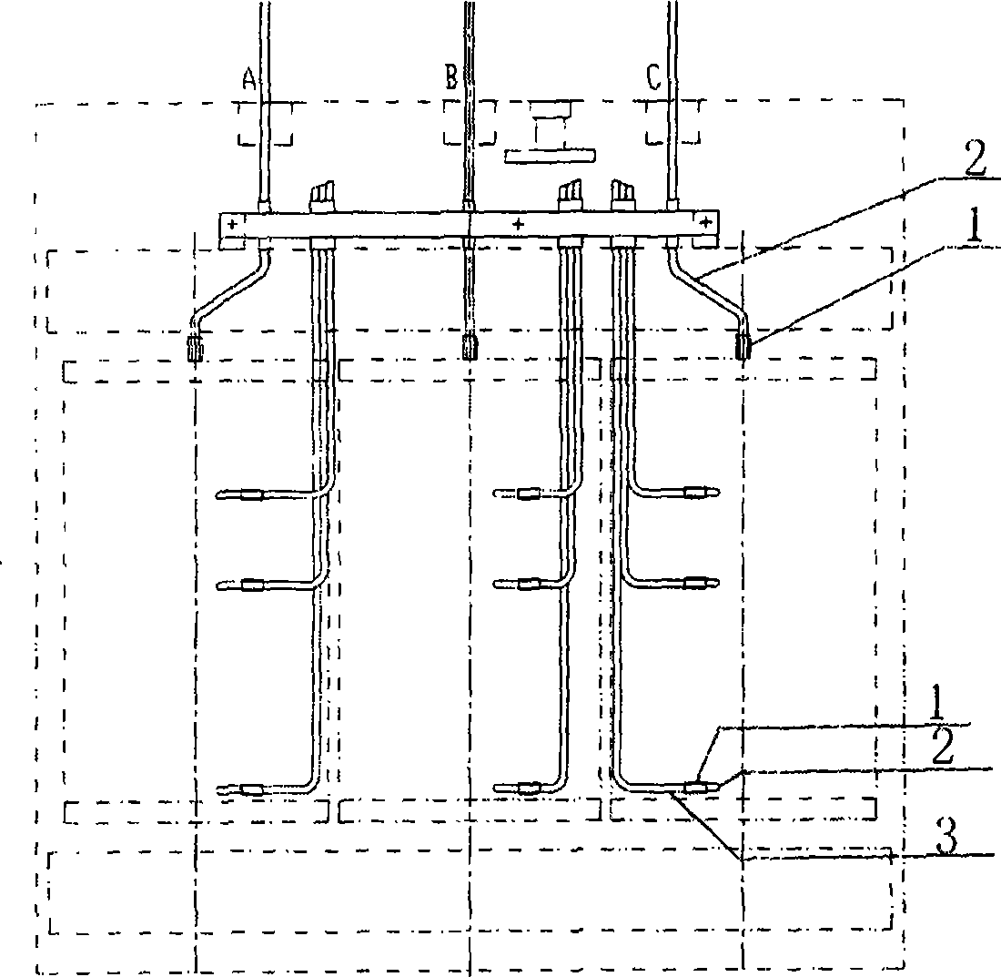 Method of welding copper aluminum composite material conductor and copper leads