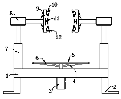 Production clamping device for mechanical accessories
