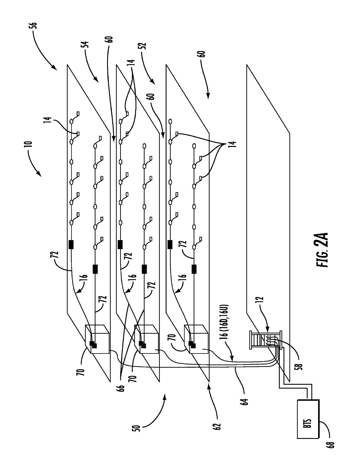 Power management for distributed communication systems, and related components, systems, and methods