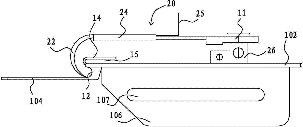 Hemming sewing auxiliary device and hemming sewing method