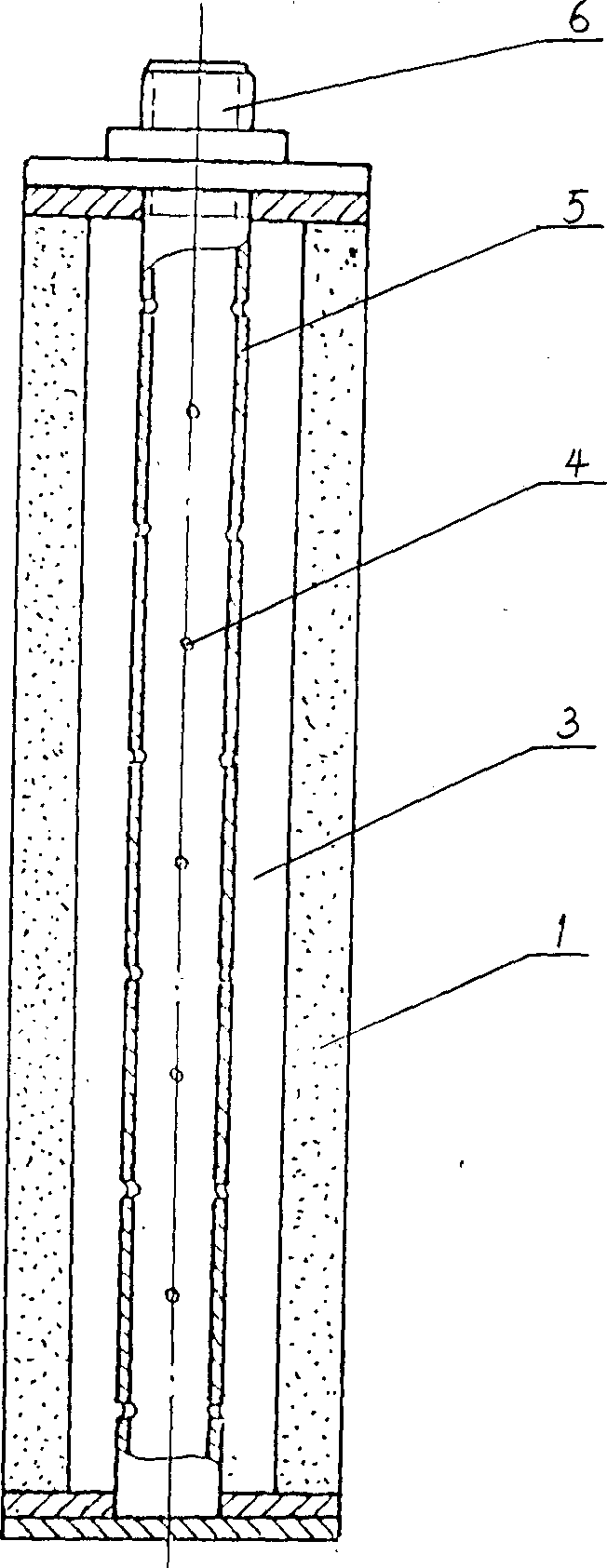 Penetration filter material and preparing method and use of said material