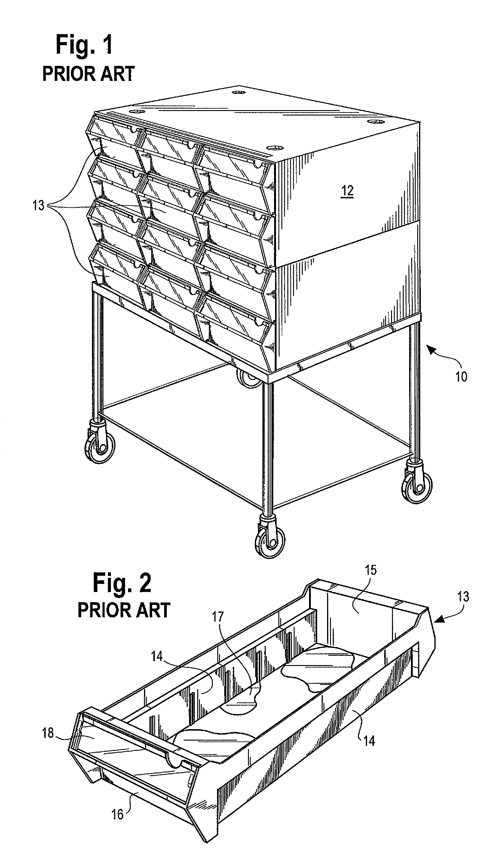 Medication cart drawer liner and method for using same to reduce nosocomial infections
