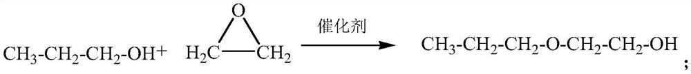 Preparation method and system of ethylene glycol monopropyl ether