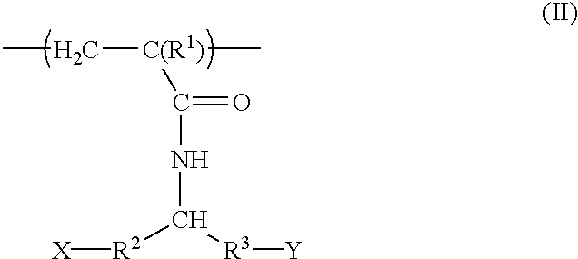 Acrylamide derivatives and polymers containing said derivatives