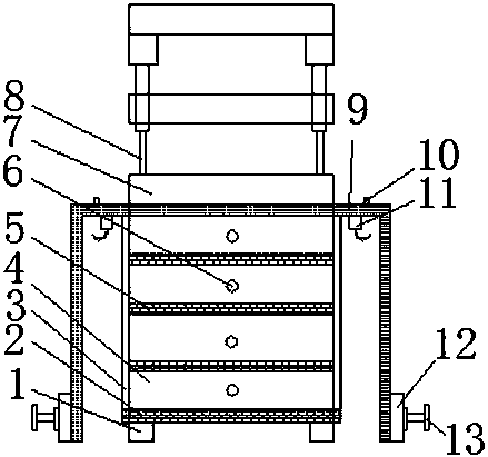 Dustproof small tool storing box capable of being divided and used for civil engineering