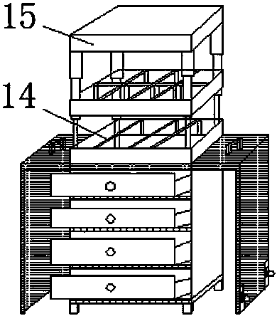Dustproof small tool storing box capable of being divided and used for civil engineering