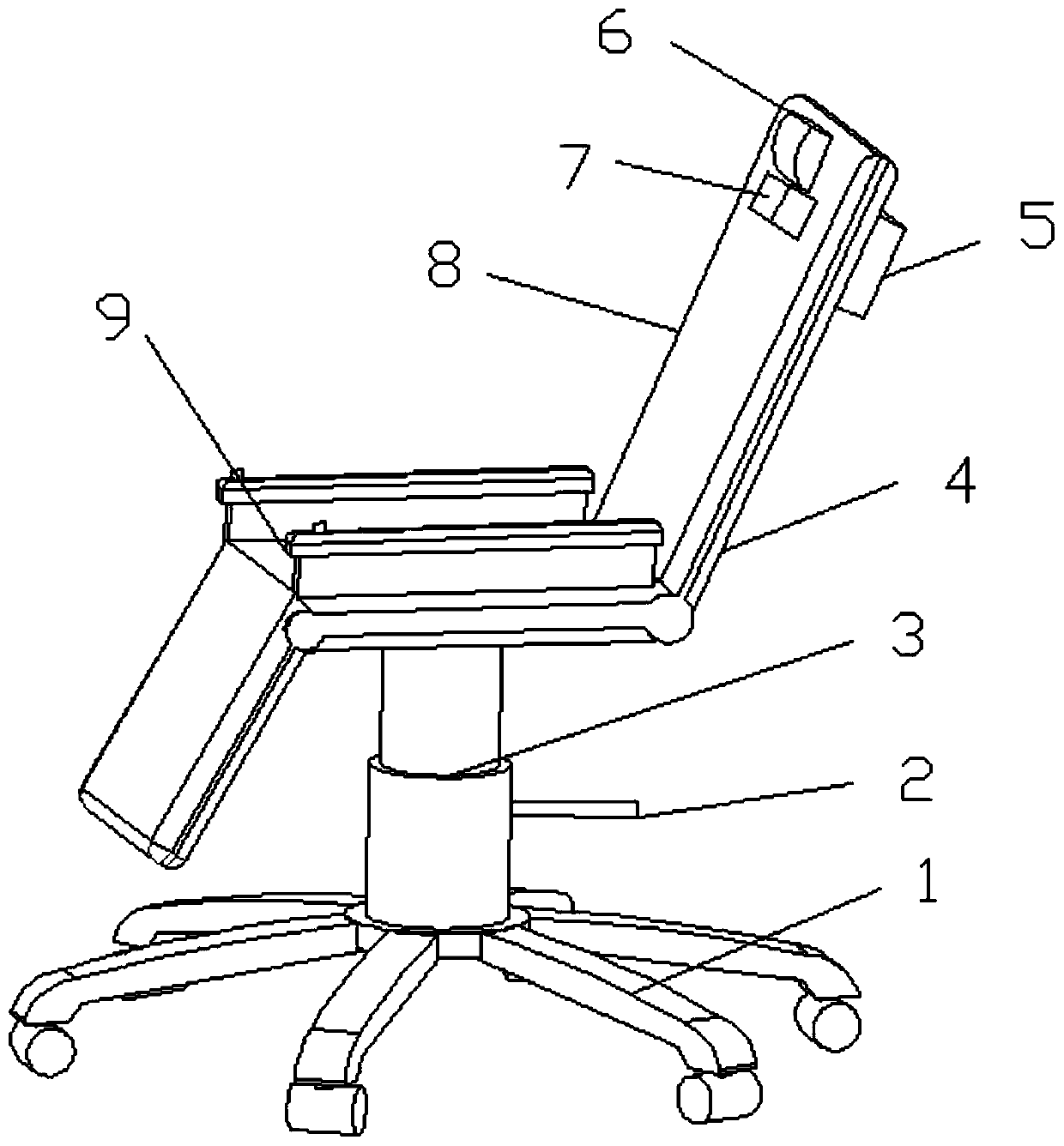 Adjustable health care office chair