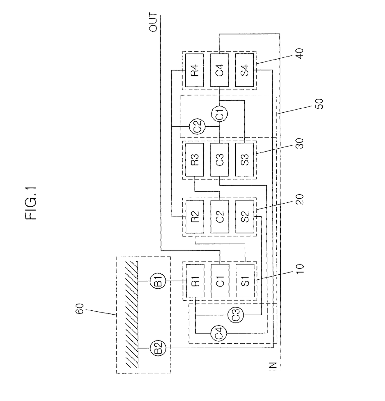 Multi-stages automatic transmission for vehicle