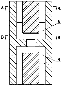 Reciprocating extruding device and machining method of reinforced magnesium alloy tube