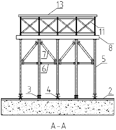 Fabricated trolley for box culvert construction and construction method thereof