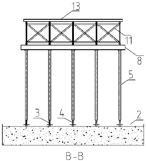 Fabricated trolley for box culvert construction and construction method thereof