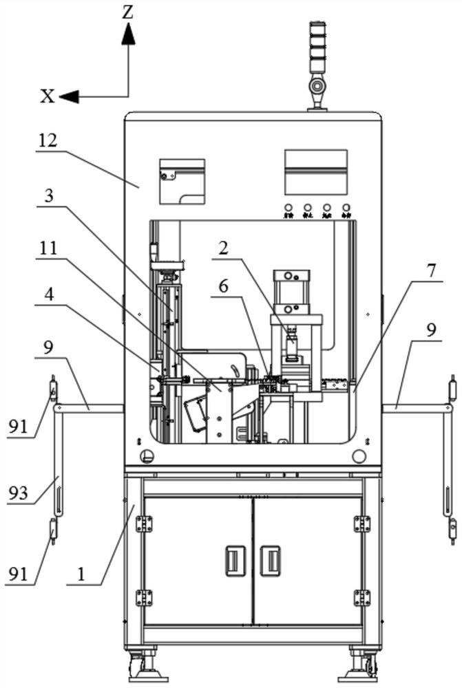 Cross side welding machine