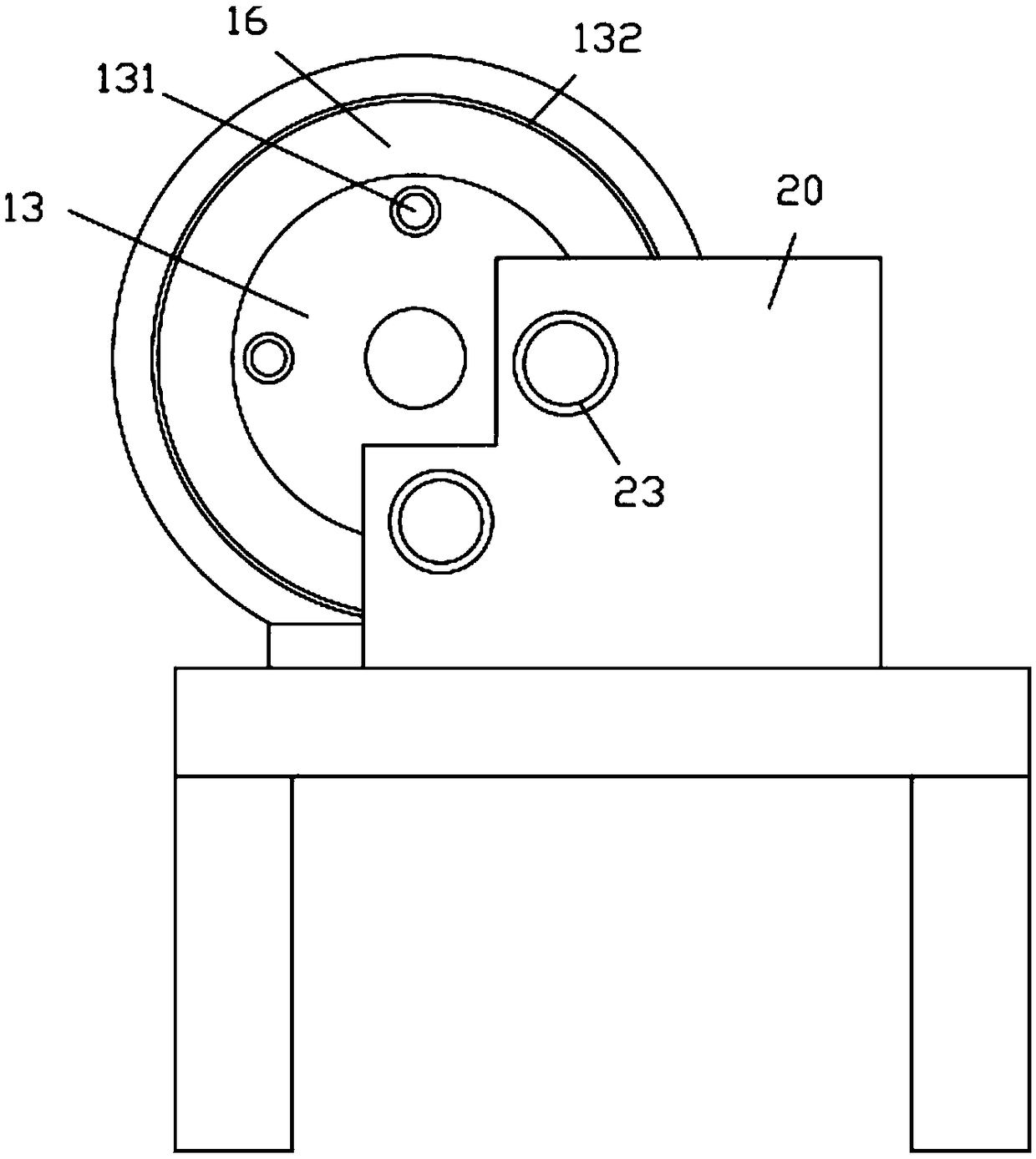 Preheat rotary injection molding die mechanism for injection molding machine