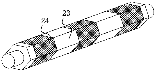 Waste collecting device for mask processing