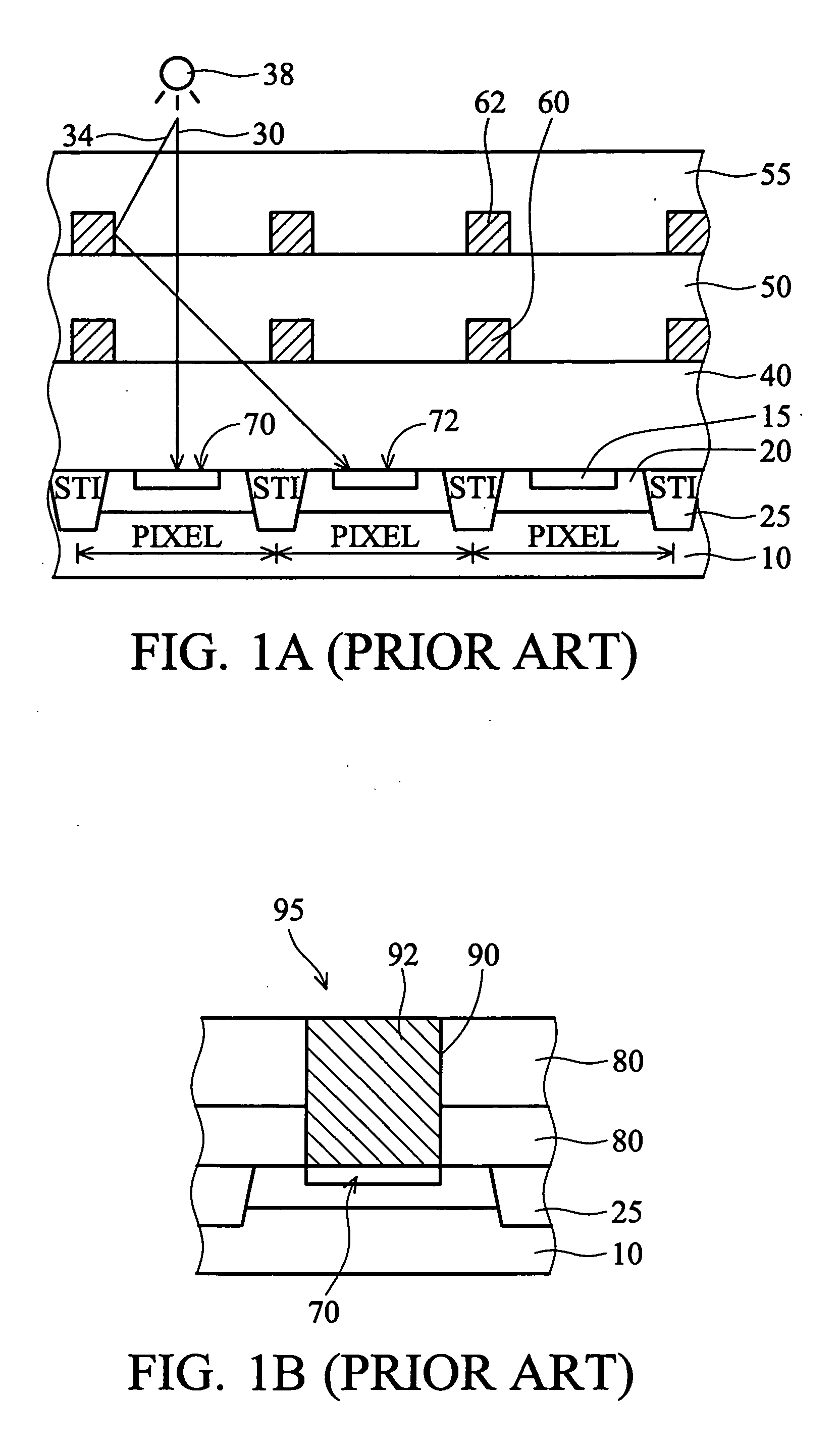 Image sensor with light guides