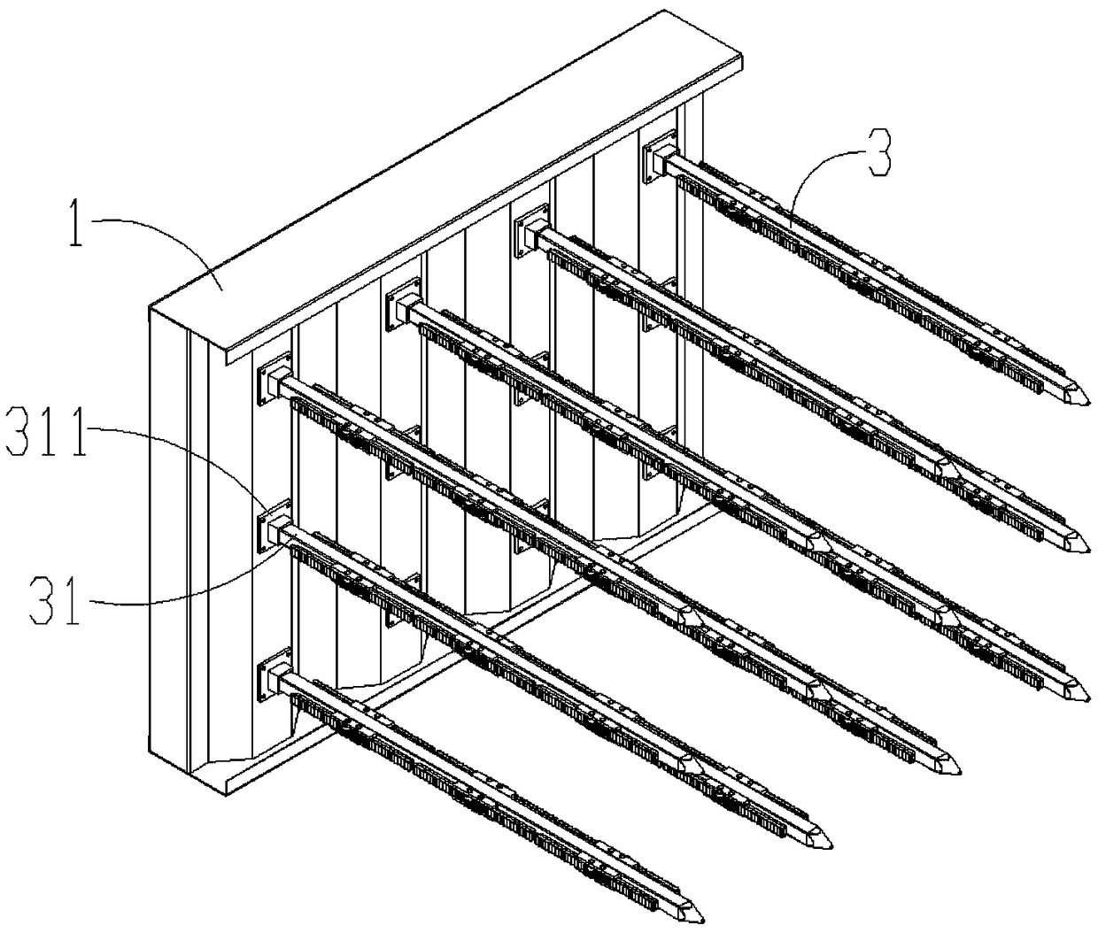 Multi-point rotating clamping type picking device for wolfberry picking