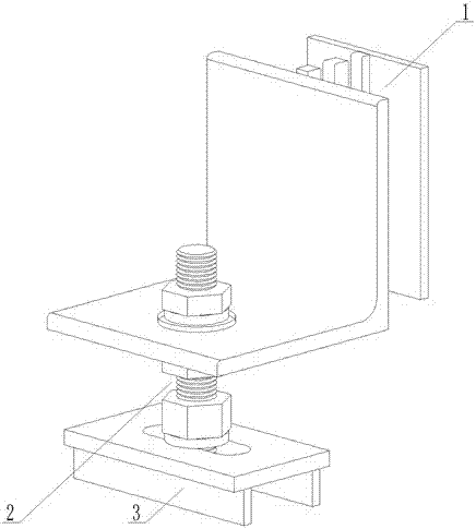Point-supported PC wallboard connecting device