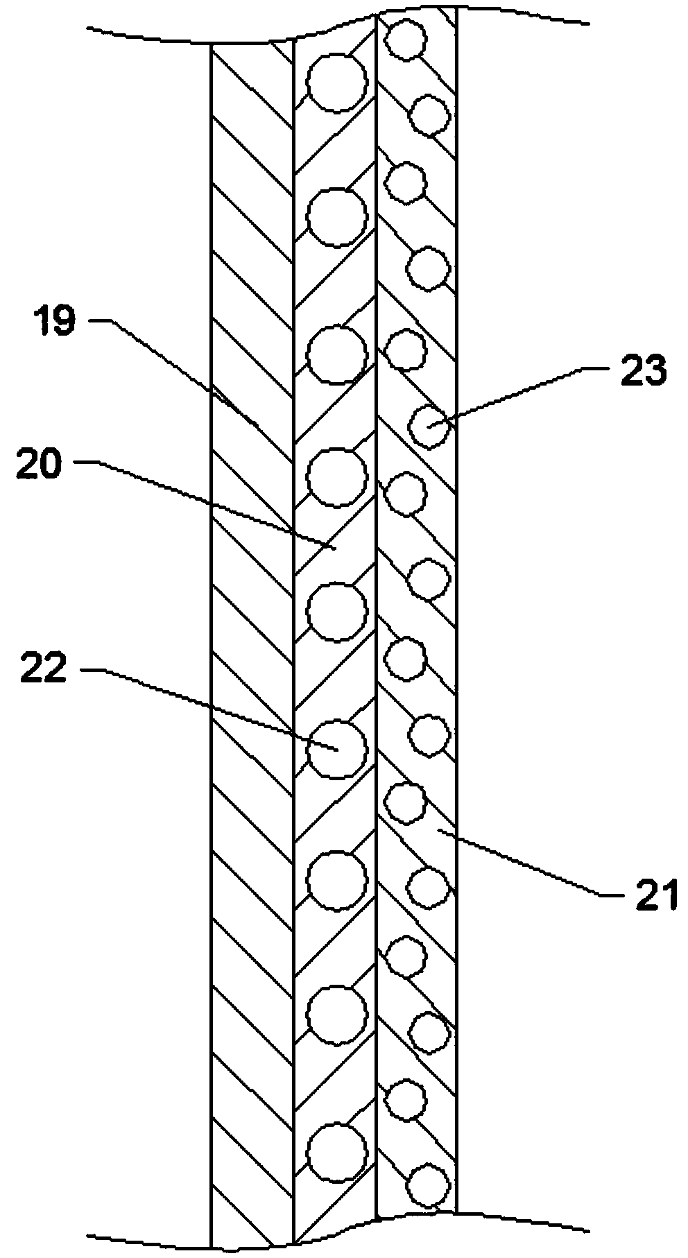Connecting structure of building decoration curtain wall and wall body