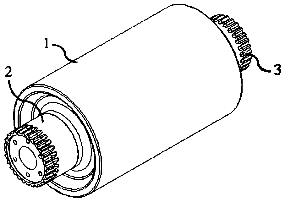 Continuous casting roller driving roller shaft spline repairing method