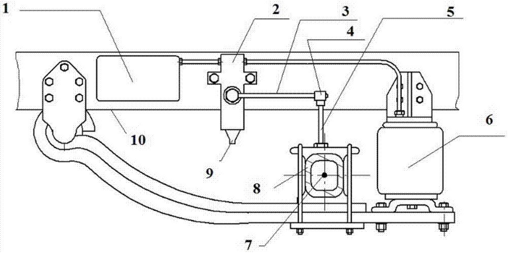 Body height control device and method for vehicle air spring suspension