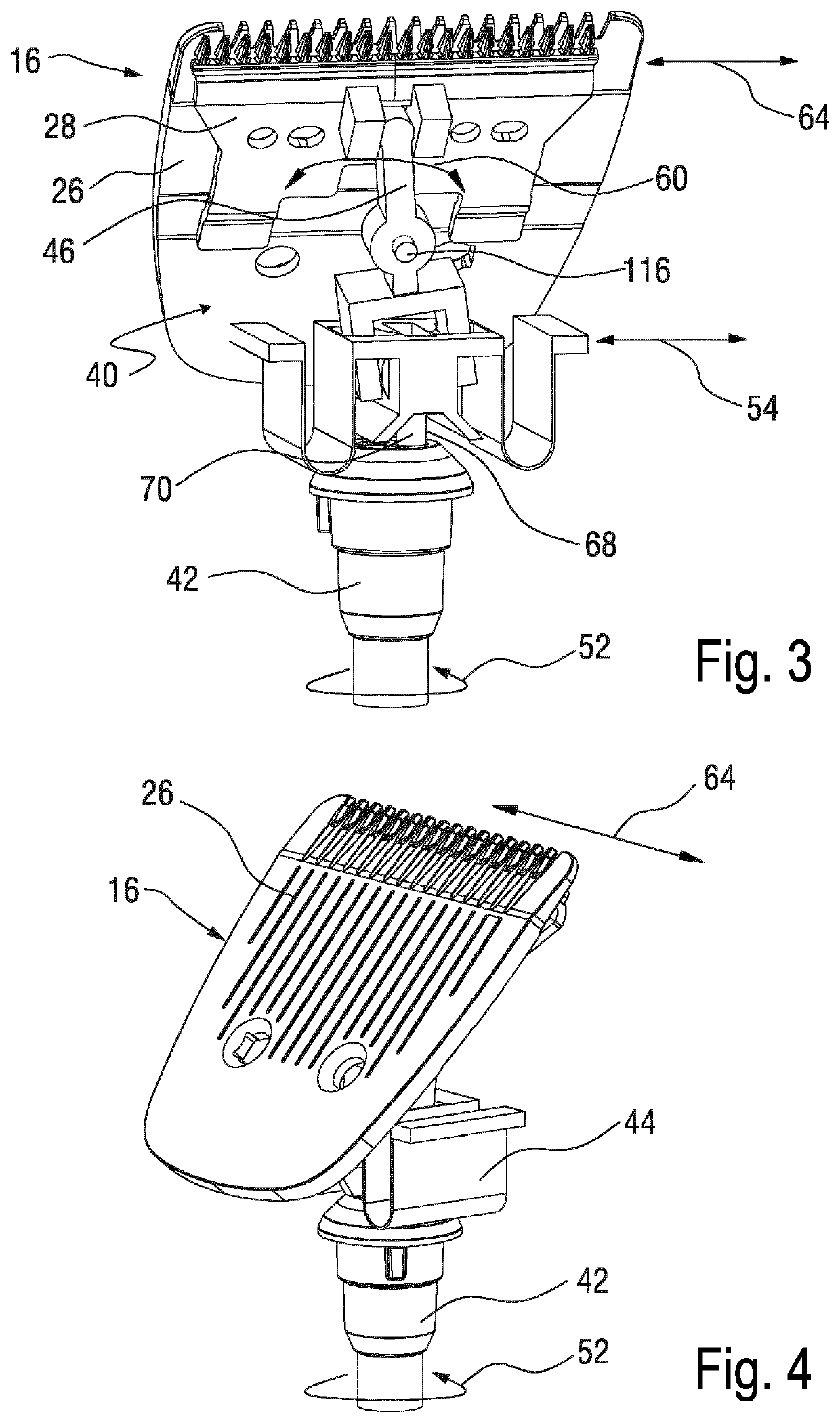 Motion transmission unit, drive train and hair cutting appliance