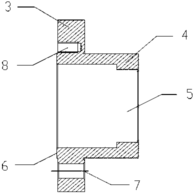 A bearing seat structure and its processing technology