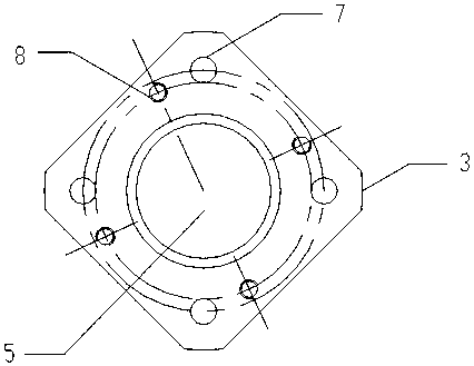 A bearing seat structure and its processing technology