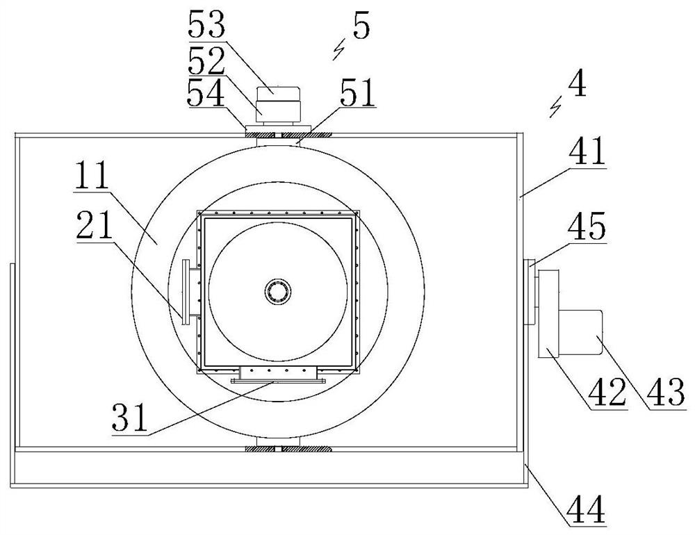 Direct-fired heating device for denitration system