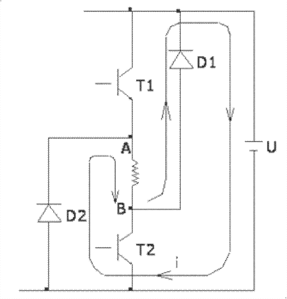 Motor, fly-back control method of motor and energy circulation control method of motor