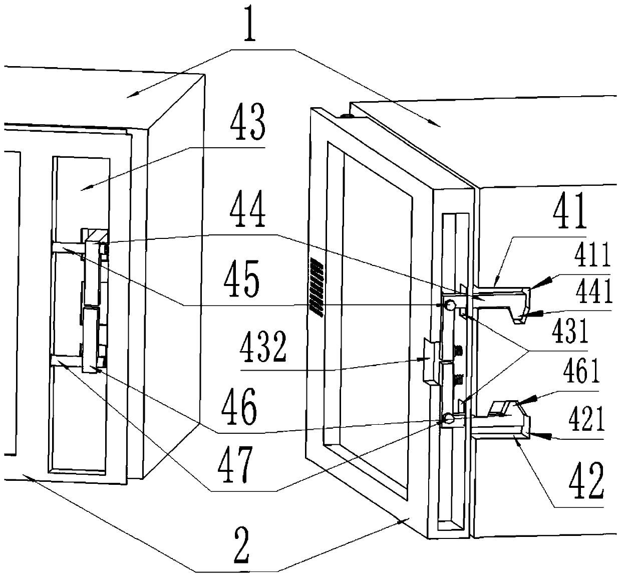 Hidden handle type door device