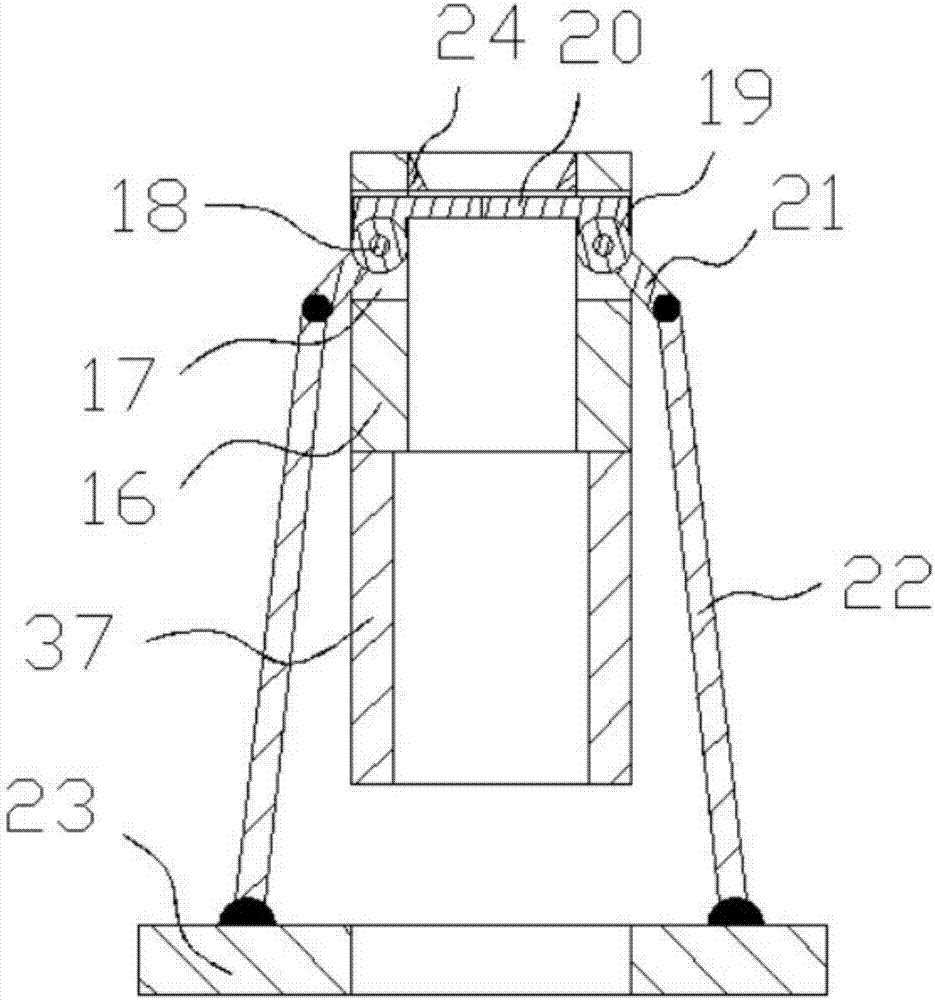 Quantitative material receiving mechanism for packaging