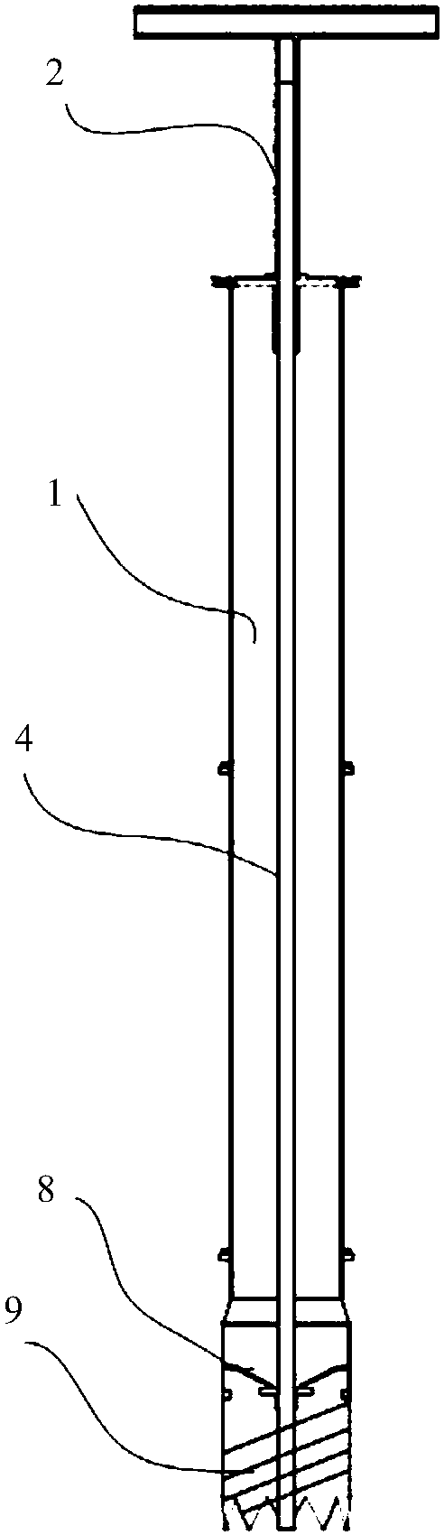 Universal multisubstrate profile spiral injection type columnar sampler