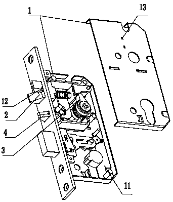 Backing preventing lock body mechanism and touch type door lock