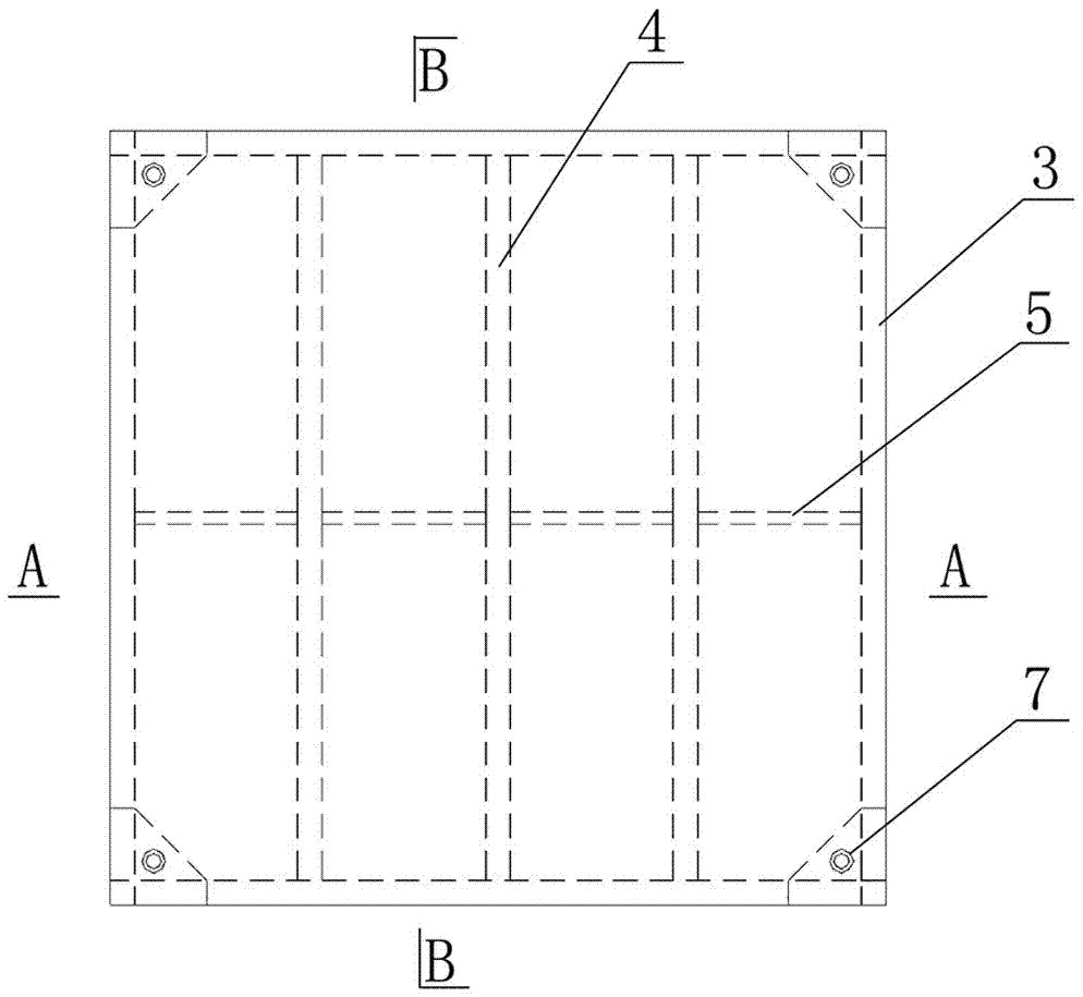 Composite wooden box structure supported by ice surface in indoor temporary ice rink and its construction method