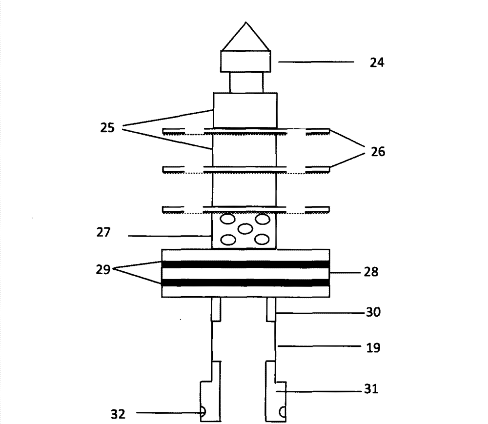 Mining method for support pipe following air liquid spraying and drilling into coal bed gas of radial well