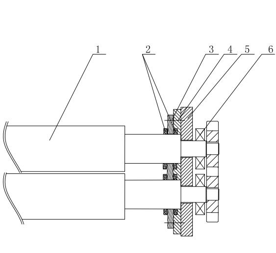 Sealing device of rubber roller bearing