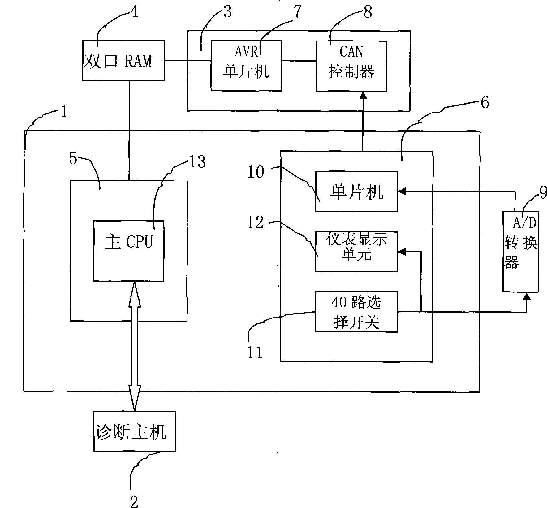 Maintenance machinery electrical system status monitoring with diagnose apparatus and monitoring and diagnose method