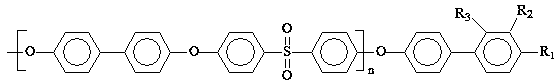 A kind of biphenyl polyether sulfone resin containing methoxy biphenyl ether group and its synthesis method and application