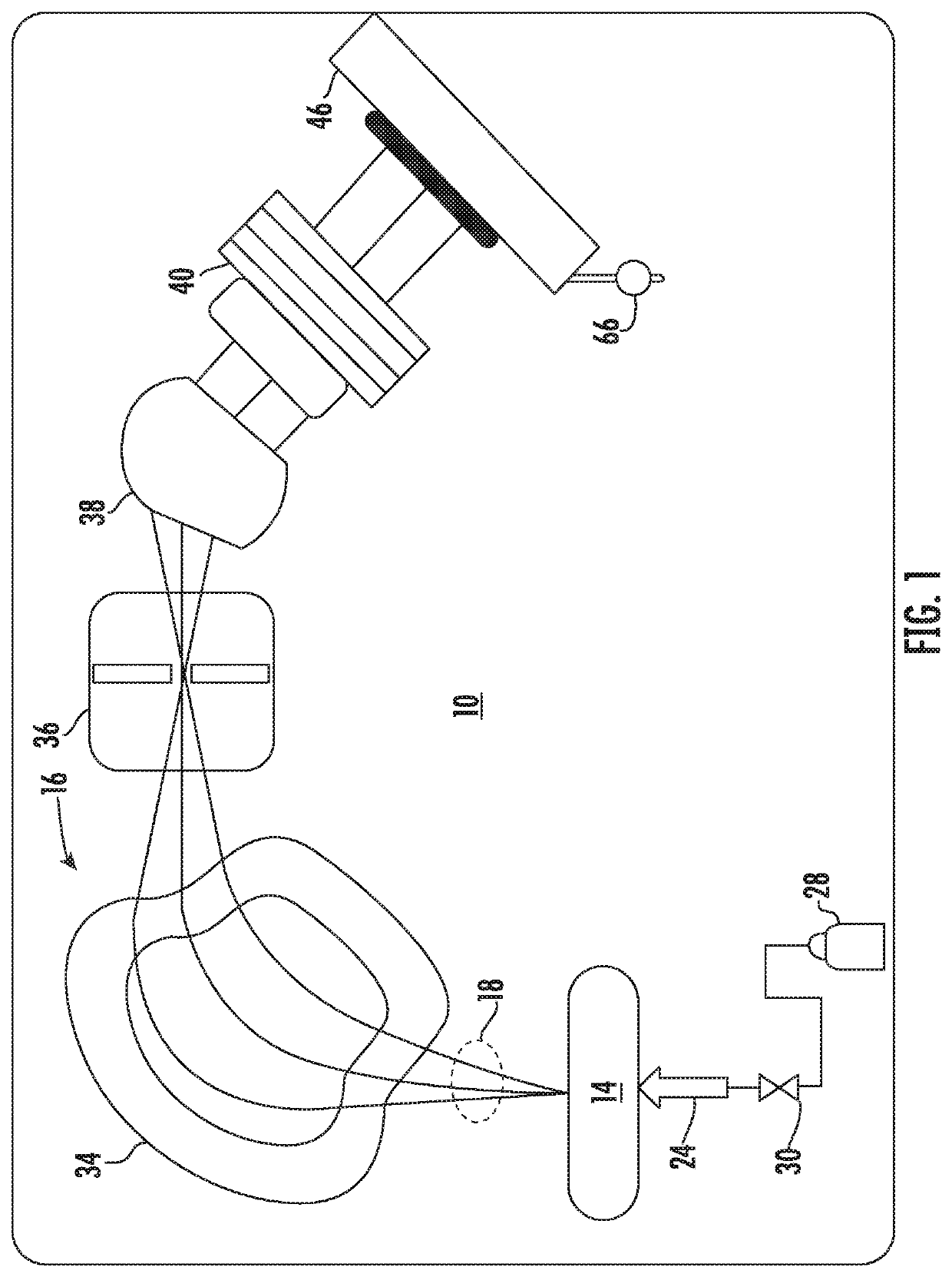 Conductive beam optic containing internal heating element