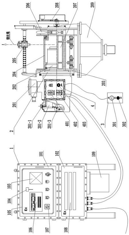 Man-carrying and object-carrying electric winch for petroleum drilling machine