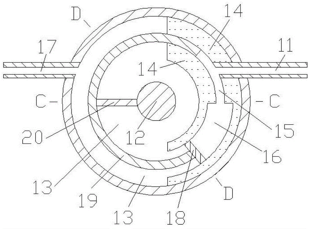 Rotary body and valve coaxial connection device
