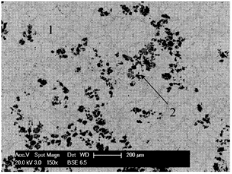 Magnetic particle tin-zinc matrix composite solder and preparation method thereof