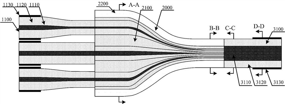 Multi-core few-mode optical fiber multiplexer based on photon lantern and manufacturing method of multi-core few-mode optical fiber multiplexer