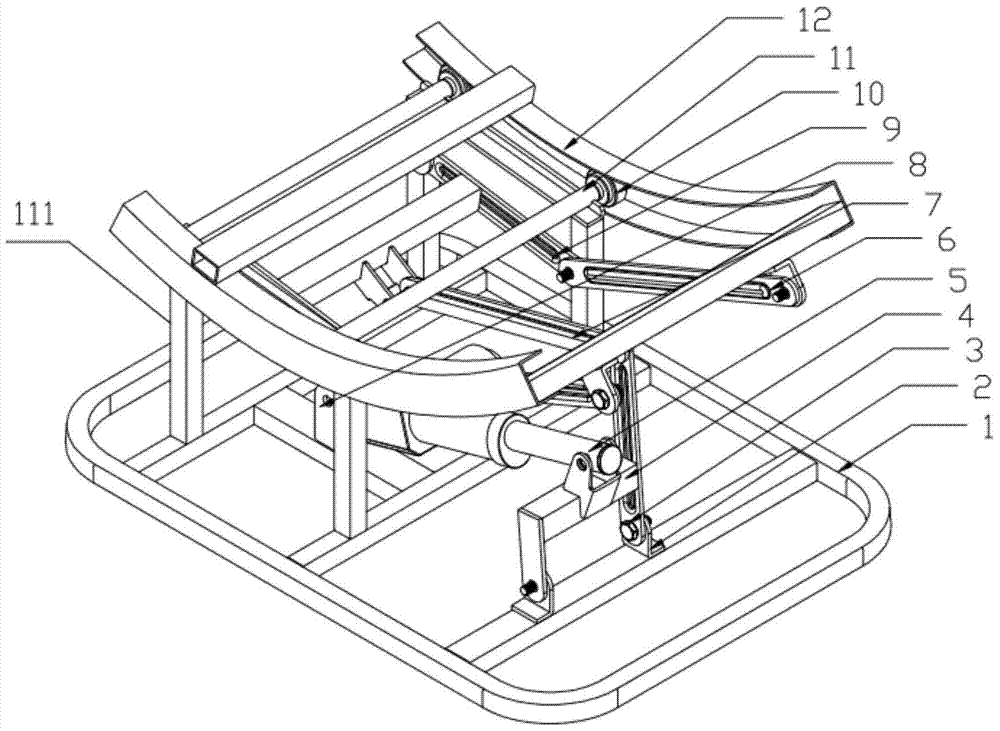 Mechanical mechanism of swing type rocking chair