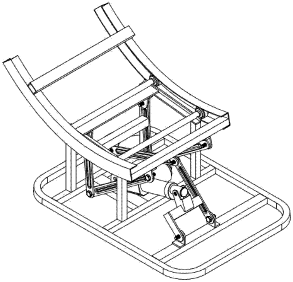 Mechanical mechanism of swing type rocking chair