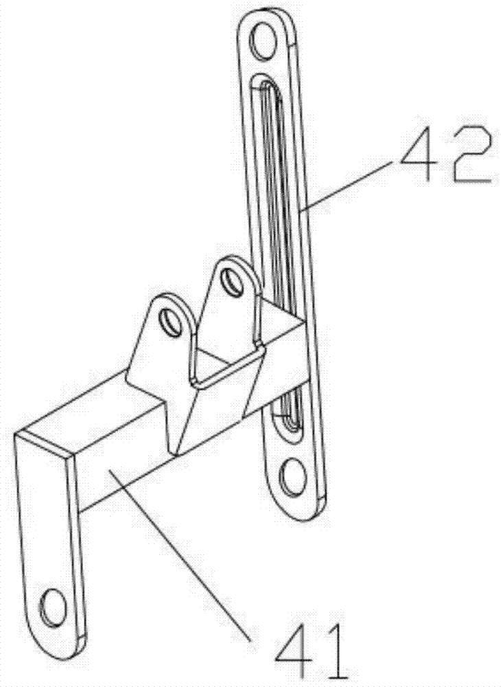 Mechanical mechanism of swing type rocking chair