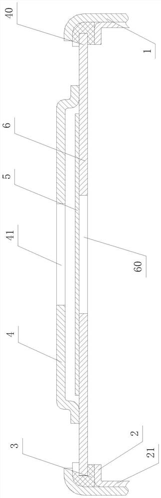 Micro battery sealing and explosion-preventing structure and inner pressure detecting method