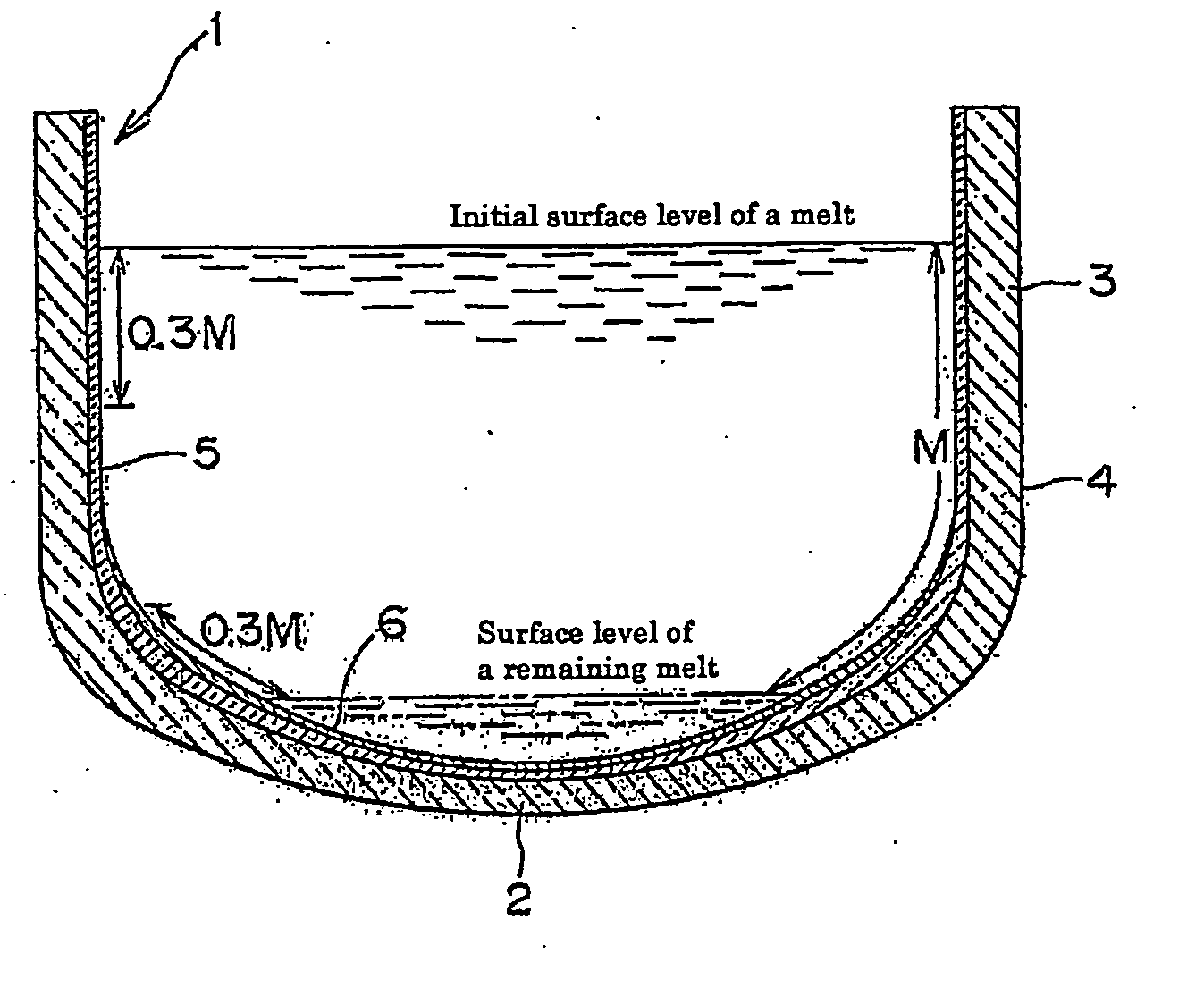 Quartz glass crucible for pulling up silicon single crystal and method for manufacture thereof