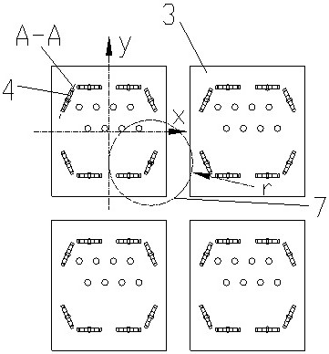 RJ45 type communication connector with non-parallel leaf springs