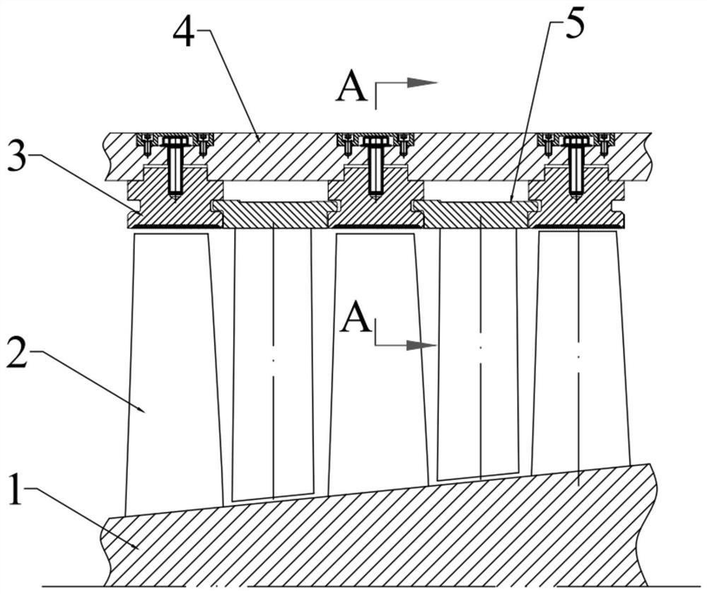 Detachable blade tip sealing ring of axial flow compressor and installation method